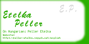 etelka peller business card